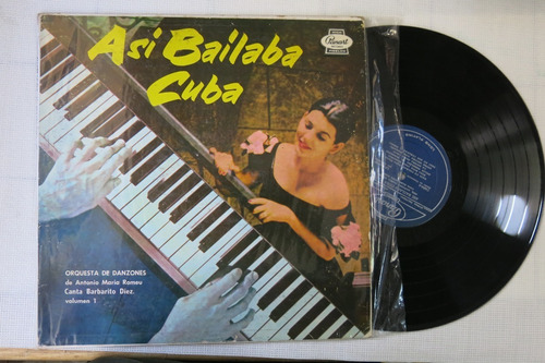 Vinyl Vinilo Lps Acetato Asi Baila Cuba Danzones Romeu Salsa