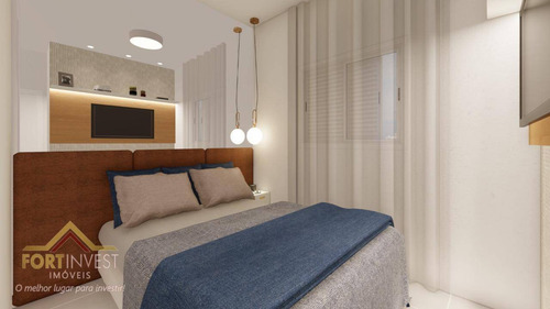 Imagem 11 de 12 de Apartamento Com 2 Dormitórios À Venda, 56 M² Por R$ 244.000 - Mirim - Praia Grande/sp - Ap2534