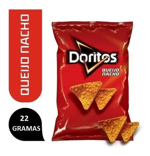 Doritos Queijo Nacho Com 10 Unidades 22gr Cada