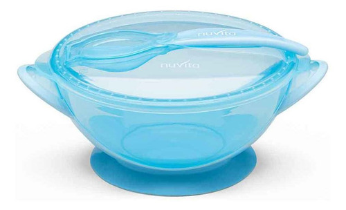 Imagen 2 de 7 de Kit Bowl Con Cuchara Nuvita Infantil