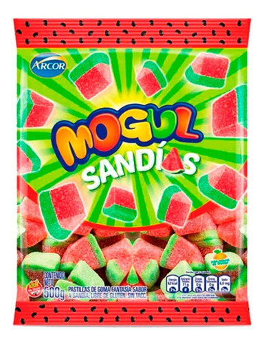 Gomitas Mogul De Sandia Libre De Gluten Bolsa De 500g