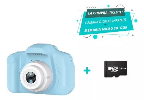 Cámara De Fotos Infantil Niños Micro Sd Y Usb