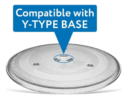 Placa De Vidrio Para Microondas Pequeña De 9.6 Pulgadas / 9.