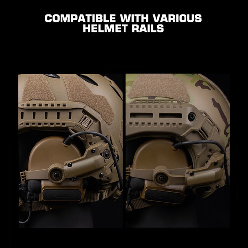 Adaptador De Trilho De Capacete Para Acessórios Comtac3 Comt