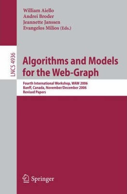 Libro Algorithms And Models For The Web-graph : Fourth In...