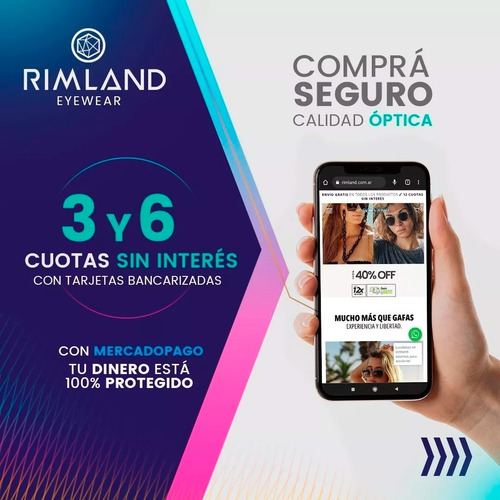 Imagen 9 de 10 de Anteojos Lentes De Sol Rimland Lamb Lente Verde