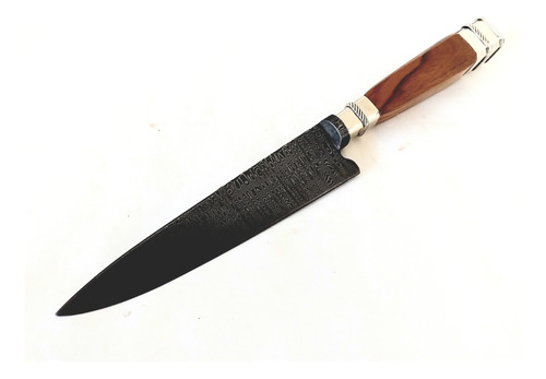 Cuchillo Acero Damasco A. Rocha Hoja 14 Cm - Facon