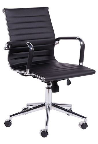 Cadeira Secretária Bestchair Esteirinha Charles Eames Preto