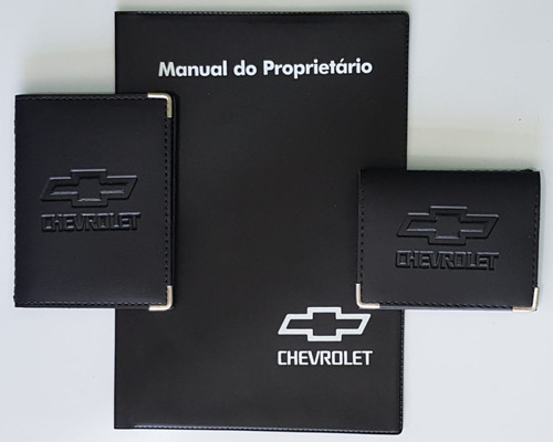 Imagem 2 de 8 de Kit Com Porta Manual Capas Carteiras Chevrolet