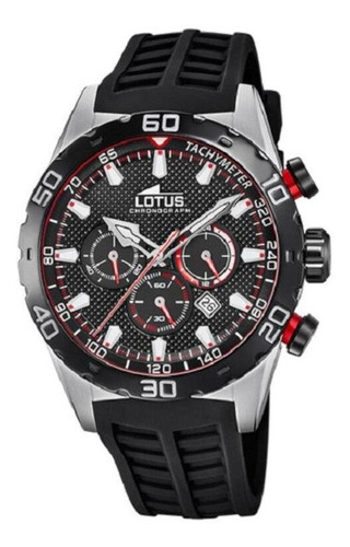 Reloj Lotus 18677/3 Chrono Con Taquimetro-negro