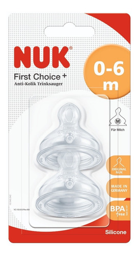 Imagen 3 de 3 de Chupo Para Tetero Talla 1 M Nuk N10709245