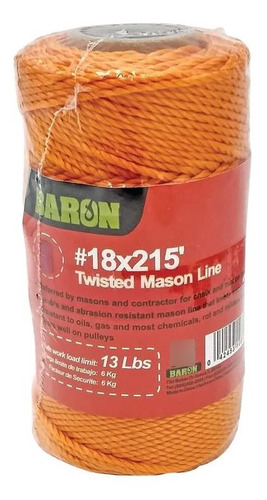 Baron Twisted Mason Line Pie Naranja