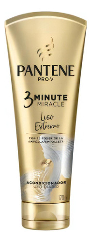  Acondicionador Pantene 170ml 3 Minutos Liso Extremo