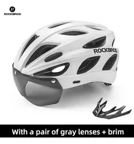 Comprar Cascos De Ciclismo Rockbros, Cascos De Bicicleta Con Gafas D