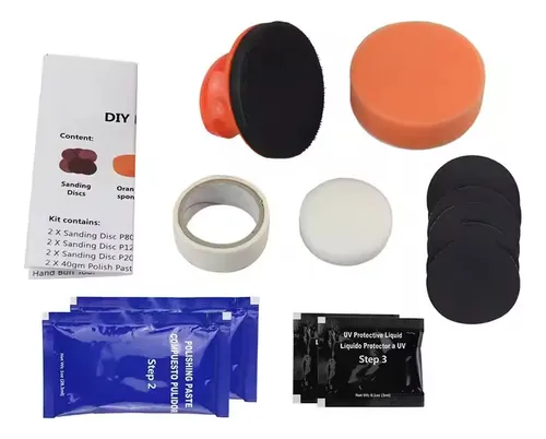 Kit Repara Foco Universal Coche Abrillantadorpulir Y Limpiar