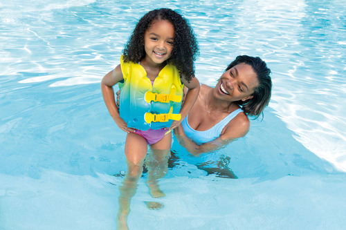 Intex Chaleco Inflable Salvavidas Para Niño Azul 59663np
