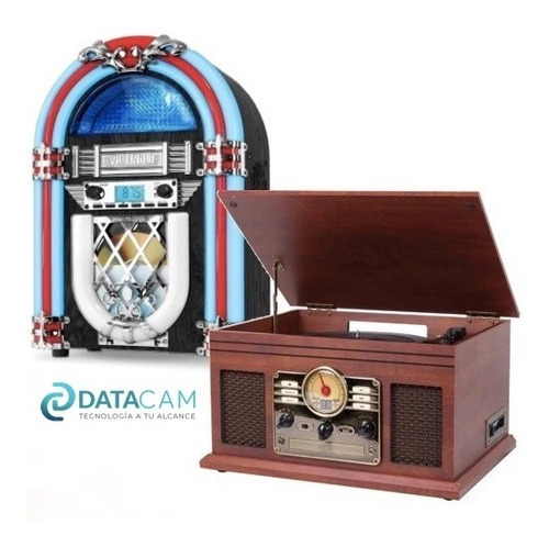 Rockola Parlante $49 Y Victrola Toca Discos 8en1 $149