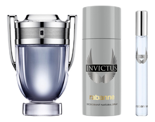 Set De Regalo Paco Rabanne Invictus Para Hombre, 100 Ml