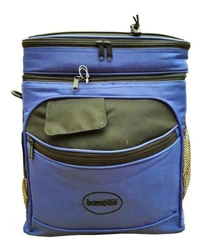 Bolso Bamboo Junior 12 Litros Bolsillos Laterales Y Frontal.