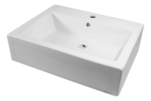 Lavabo Cuadrado Clasico Blanco Calidad De Lujo 57cmx45.5cm