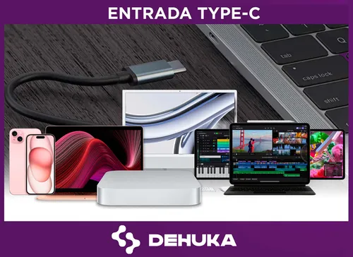 Adaptador USB-C a HDMI 4K, USB-C, Ethernet, y tres puertos USB-A de Ma –  Rossellimac