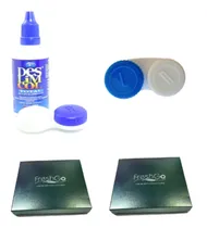 Comprar 2 Pares Lentes De Contacto Freshgo + 1 Líquido + 2 Estuches