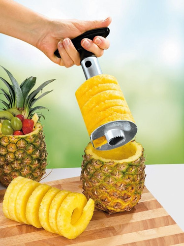 Imagen 2 de 7 de Pelador Cortador De Piña De Acero Inoxidable Practico