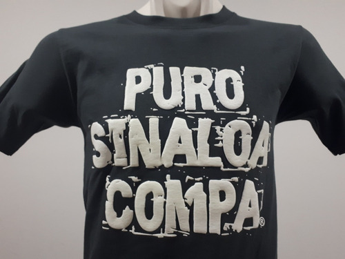 2 Playeras Puro Sinaloa Compa Frase Psc Color Gris Culiacán