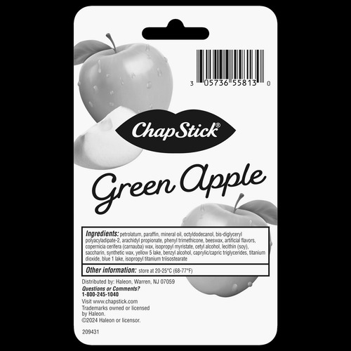 Bálsamo Labial Chapstick Hidratante Sabor Manzana Verde
