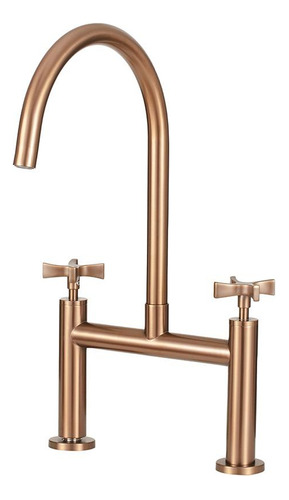 Torneira De Cozinha Misturador Içana Pingoo.casa Rose Gold Acabamento Cromado Cor Dourado rose