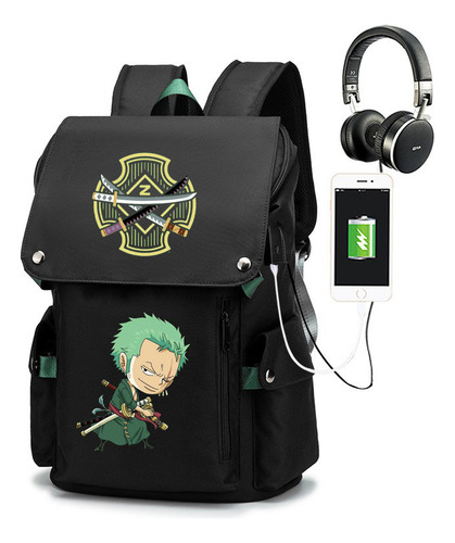 Mochila Tianman Lufei De Una Pieza Para Adolescentes, Capa G Color 06 Diseño De La Tela One Piece Backpack