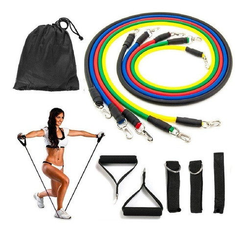 Imagen 2 de 3 de Liga De Resistencia Tubulares Reforzadas Gym Fitness Oferta