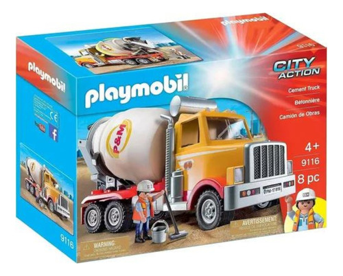 Playmobil City Action Camión Cementero De Obras 9116 Pg