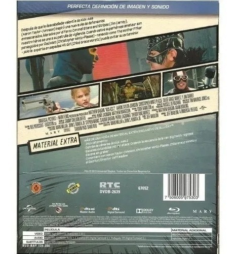 Kick Ass 2: Con Un Par | Película Blu-ray Español Colección