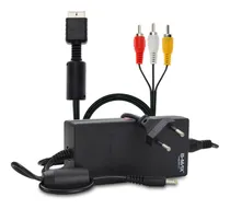 Comprar Kit Fonte Alimentação Ps2 Slim + Cabo Componente Áudio Vídeo