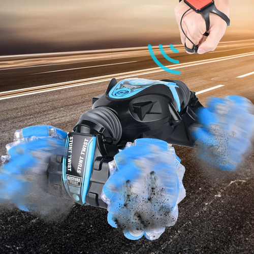 Coche Teledirigido Juguete Rc 4wd Carro Acrobático Con Led