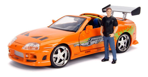 Brian's Toyota Supra 1995/ Figura Rapido Y Furioso 1:24 Jada