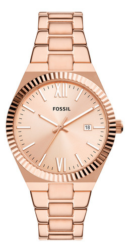 Reloj Para Mujer Scarlette ES5258 De acero inoxidable En Color Rosa Fossil