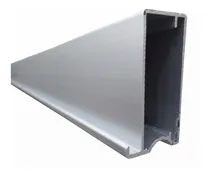 Comprar Perfil Aluminio Anodizado Mate Puerta D Vidrio 