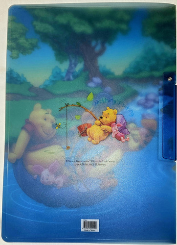Fólder Winnie Pooh De Plástico Con Sujetador 6 Piezas