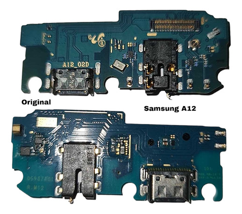 Flex Placa Pin Carga Micrófono Original Para Samsung A12