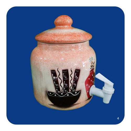 Imagen 2 de 2 de Mini Portagarrafón De Cerámica Dispensador 23x17 Cm 2 Lts M4