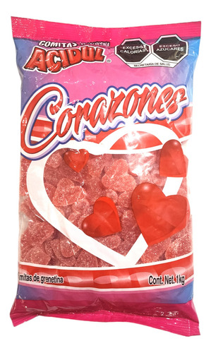 Gomitas Acidul Corazon 1kg