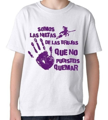 Remera Algodon Niño - Soy Una Nieta Feminista - Ok Creativo