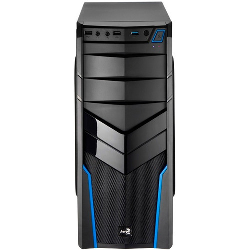 Gabinete Aerocool V2x Avance Atx Azul Sin Fuente