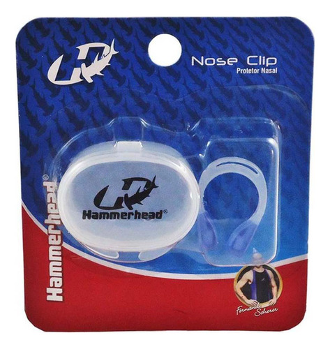 Protetor Nasal Nose Clip Para Natação Hammerhead Cor Azul