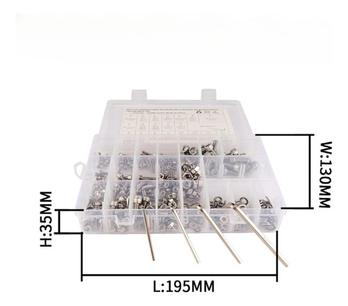 Kit De 400 Tornillos Métricos, Tuercas Y Arandelas, Fácil