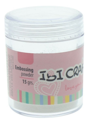 Polvo De Embossing Ibi Craft 15 Gr White - Blanco