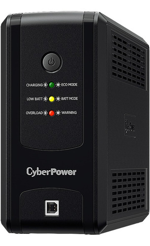 No Break Cyberpower 750va 375w 8 Contactos Color Negro 1pza