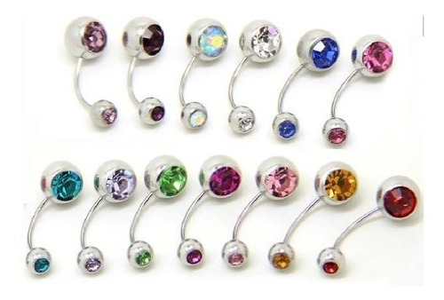 Aros - 12 Piezas 20 G Pendientes De Mujer Anillos De Ombligo